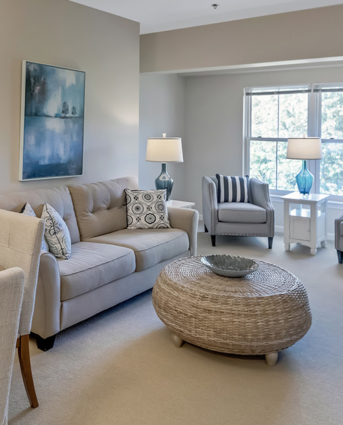 Living room of an apartment home